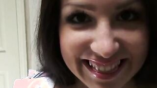 Cute perky-tit Latina mistress Lola Foxx bounces her booty on BF's cock