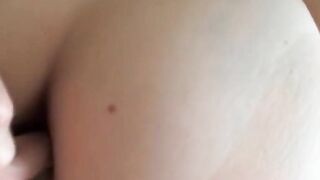 Hottie bikini-clad Latina tries anal sex into a public WC