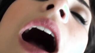 Hottie bikini-clad Latina tries anal sex into a public WC