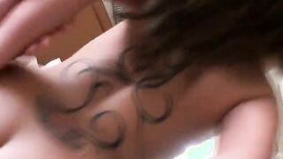 Sexsual and turned on dark haired gets nude out of her bikini make a sex clip