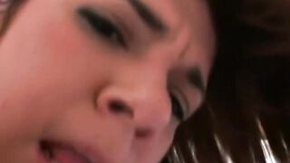 Sexsual and turned on dark haired gets nude out of her bikini make a sex clip