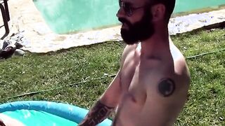 Backyard body shots turn into backyard butt shots