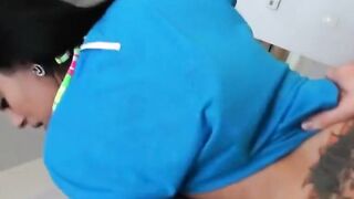 Watch me nailed my bubble butt Latina gf until she ejaculates