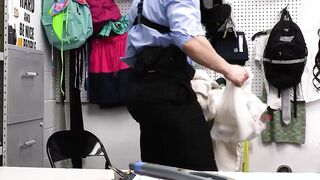 Young latin MILF busted stealing jewelry