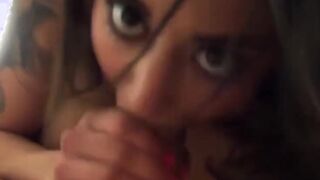 Perky Latina loves to get Beauty for the camera at home