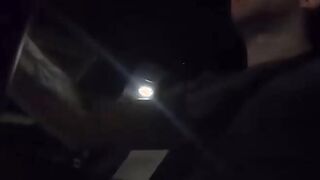21yo Wet Hottie Winter Bell Sucks Cock on the Road