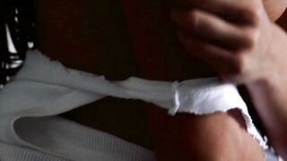 Hot Romanian babe reveals her tiny boobs