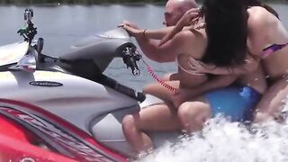 Mofos - goddess 3-way on the seadoo