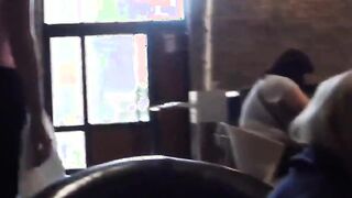 Mofos - Young couple pounded in café in public