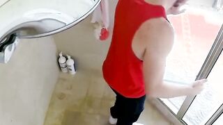 Mofos - Ebony 19 yo Jamie Marleigh getting screwed into the bathroom