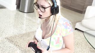Mofos - Blonde Gamer Riding Penis