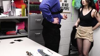 Extra small asian teen thief fucked hard