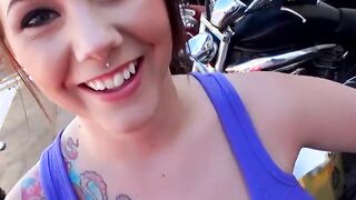 Mofos - Pervs On Patrol - Biker Cutie Boobnanza starring Ashton Pierce