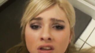 MOFOS - Molly Bennett and her bf make a sextape into the restroom