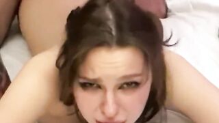 Caught a young stepmother with her lover.  Now she is my whore.  (With subs)
