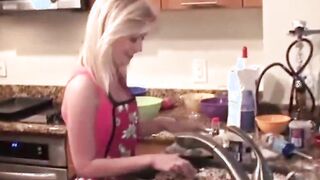 MOFOS - Bombshell young blonde Desray loves baking and gets stuffed and creamed