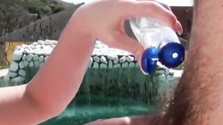 MOFOS - Fit blonde Viktoria Diamond riding cock outside into outdoor