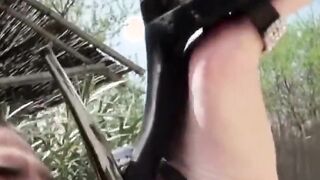 MOFOS - Fit blonde Viktoria Diamond riding cock outside into outdoor