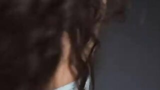 Curly Horny Neighbor makes a Huge Squirt