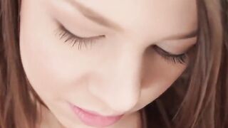 Turned On beauty crams a crystal ball inside her tight wet