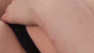 Turned On beauty crams a crystal ball inside her tight wet