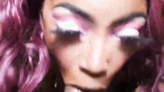 swallow king gutta huge ebony cock thick n juicy milk chocolate houstons jadadee
