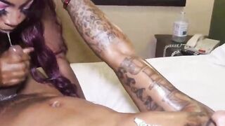 swallow king gutta huge ebony cock thick n juicy milk chocolate houstons jadadee