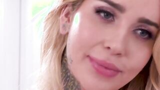 Curvy TS sucks TS roommates hard shecock