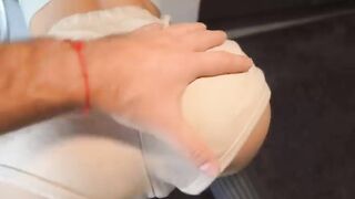Yummy Step Sister with Big Ass got Stuck