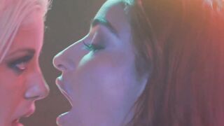 SLAYED Luscious ladies Emily & Charlotte lap each other up two