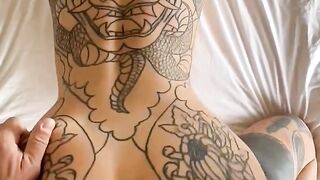 Tattooed teen Marseline likes to read but she likes to fuck more _ top porn 2023