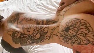 Tattooed teen Marseline likes to read but she likes to fuck more _ top porn 2023