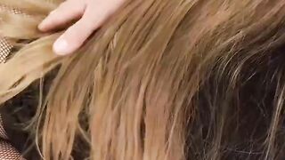 Cute Step Sister Sucks and Fucks in Fishnet Pantyhose