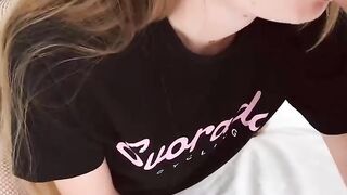Cute Step Sister Sucks and Fucks in Fishnet Pantyhose