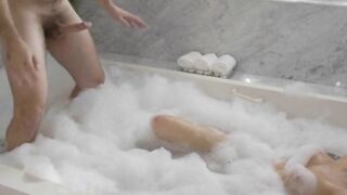 Tight TS Tori Easton gets barebacked by husbands friend