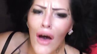 German monster gigantic melons Milf at gang bang with cumshot