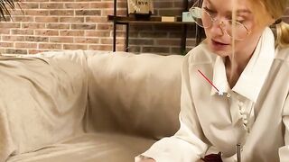 DOEGIRLS Nancy A Touches Herself After She Learn For School