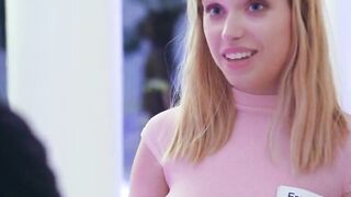BLACKED huge african penis-liking Long Boobed Blonde seduces handsome stranger