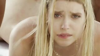 BLACKED huge african penis-liking Long Boobed Blonde seduces handsome stranger
