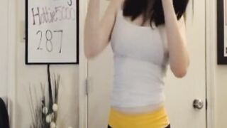 Beautiful Bae goddess Beauty Riding Her Sex Toy Dildo