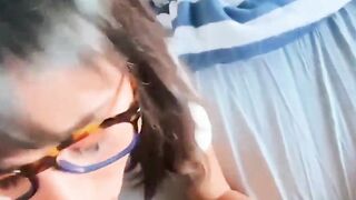 Petite (Isabella Nice) Slides A Thick Cock Into Her Twat Holds A