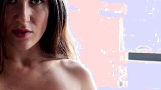 Lascivious beauty reveals her big boobs