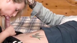 I pounded my friend's turned on blonde daughter