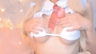 Hottie Web Cam Hottie with Nice Jugs on Web Web Cam