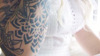 Big tits MILF played poker totally naked