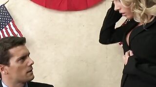 Brazzers - Samantha Saint Works her way up by Sucking the Senator