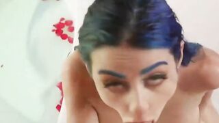 Brazzers - Beauty Blue Hair Jewelz Blu Enjoying herself in the Bathtub