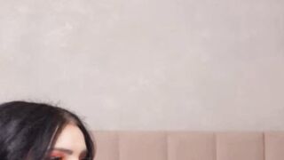 White Hot Chick Plays With Her Shaved Pussy