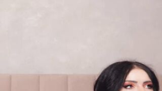 White Hot Chick Plays With Her Shaved Pussy