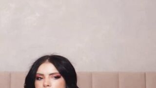 White Hot Chick Plays With Her Shaved Pussy